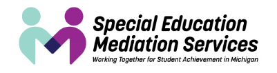 Special Education Mediation Services Application